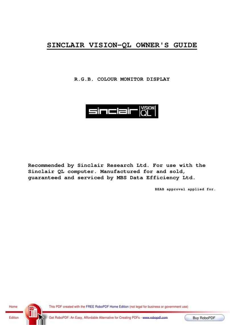 Sinclair Research VISION-QL owner's guide Sinclair Research VISION-QL owner's guide