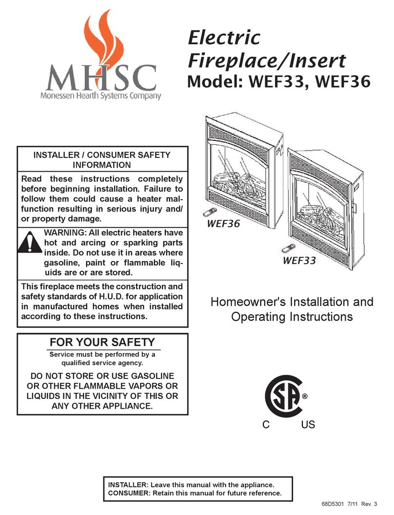 MHSC WEF33 Mounting instructions