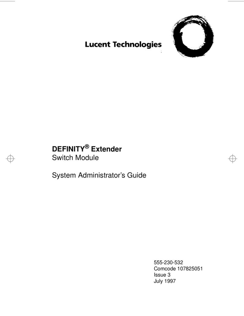 Lucent Technologies DEFINITY Guide Service manual