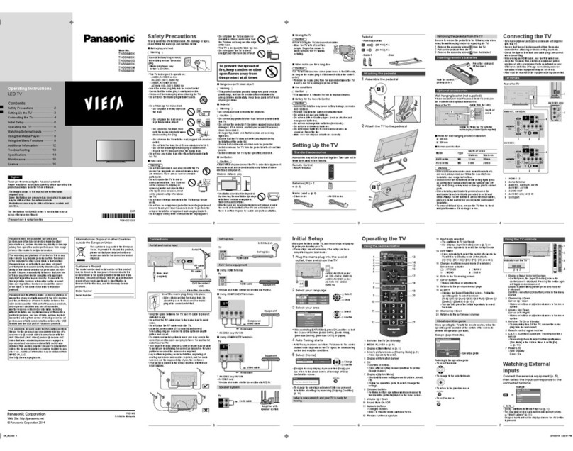 Panasonic Viera TH-50A400K User manual