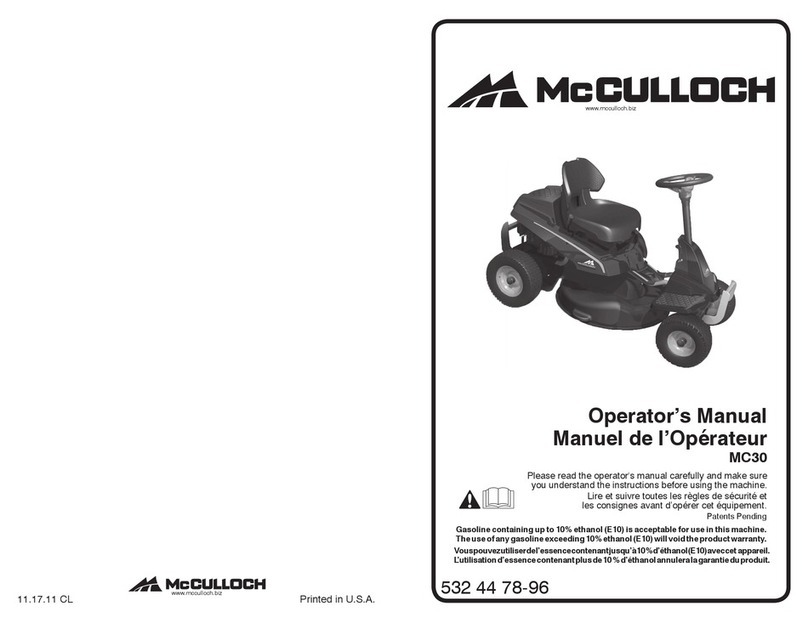 McCulloch MC30 Operator's manual McCulloch MC30 Operator's manual