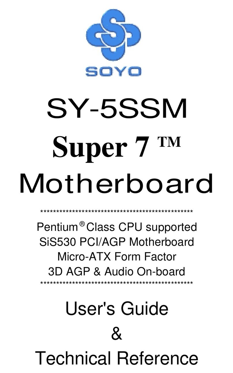 SOYO Super 7 SY-5SSM Use and care manual