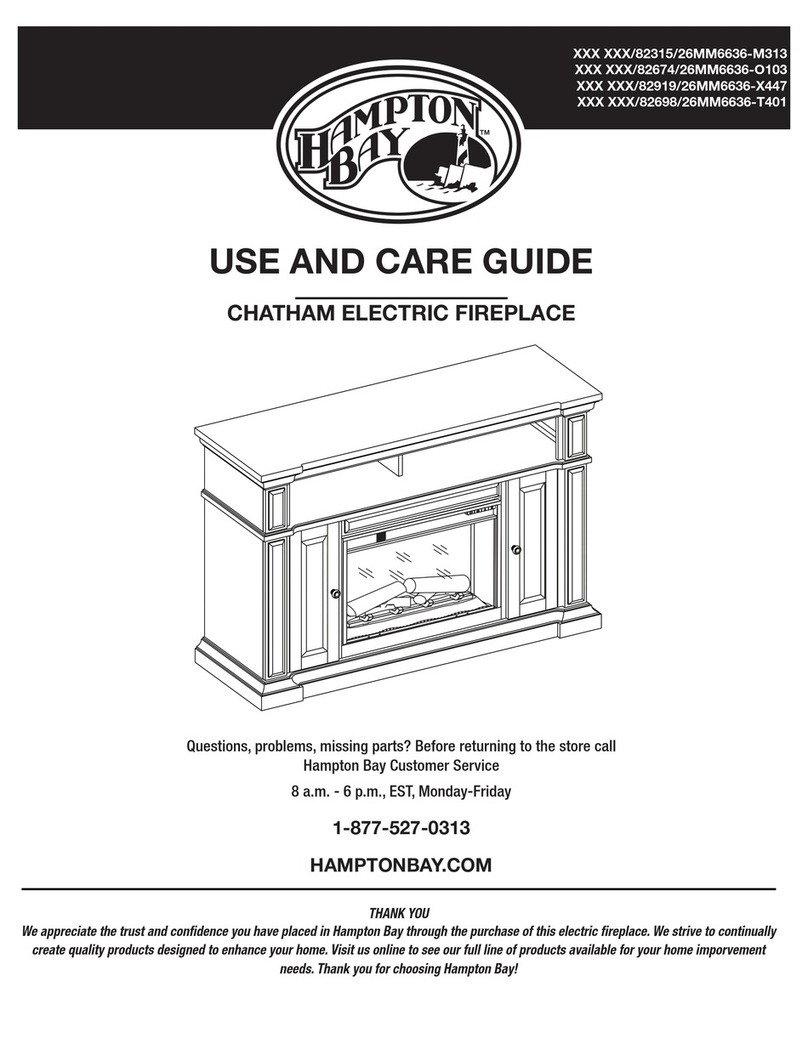 HAMPTON BAY M313 series Use and care guide
