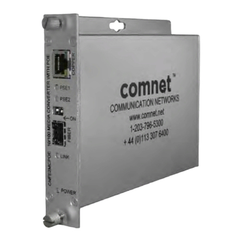 Comnet CNFE2MCPOE Installation and operation Comnet CNFE2MCPOE Installation and operation