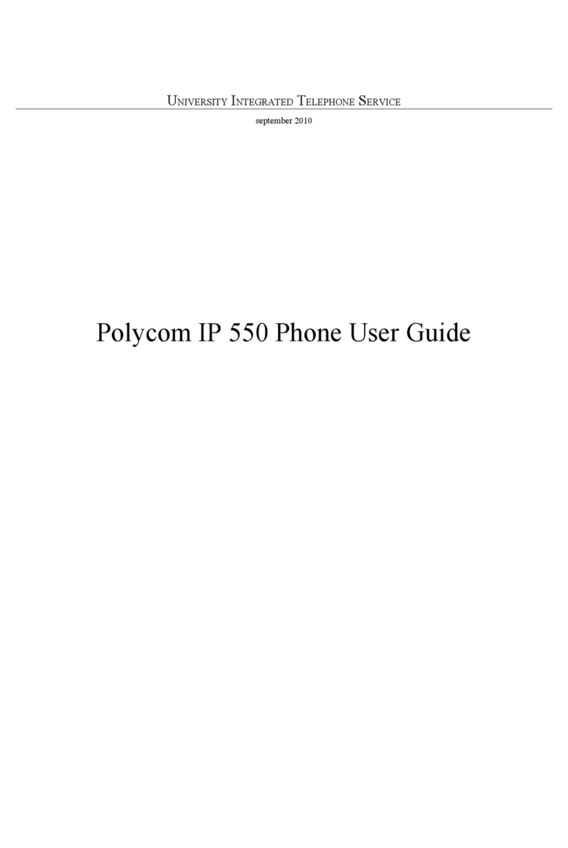 Polycom SoundPoint IP 550 User manual