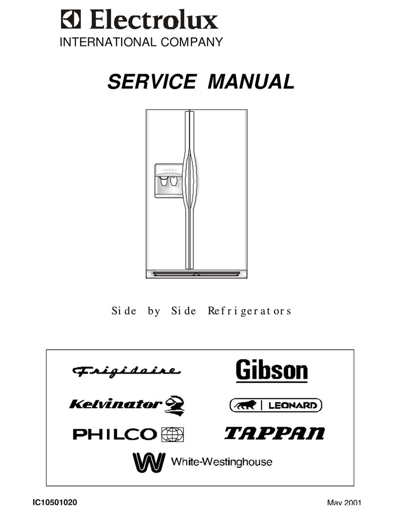 Electrolux Side by Side Refrigerators User manual