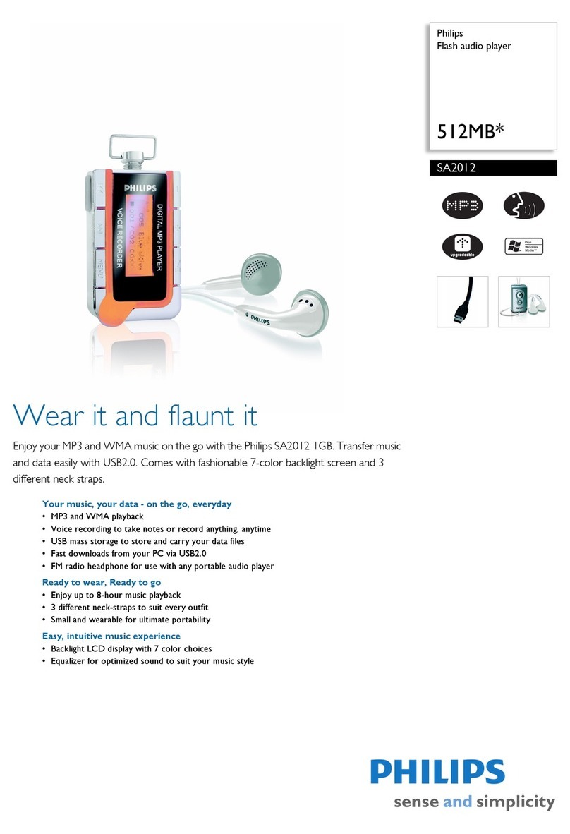 Philips SA2012/93 User manual