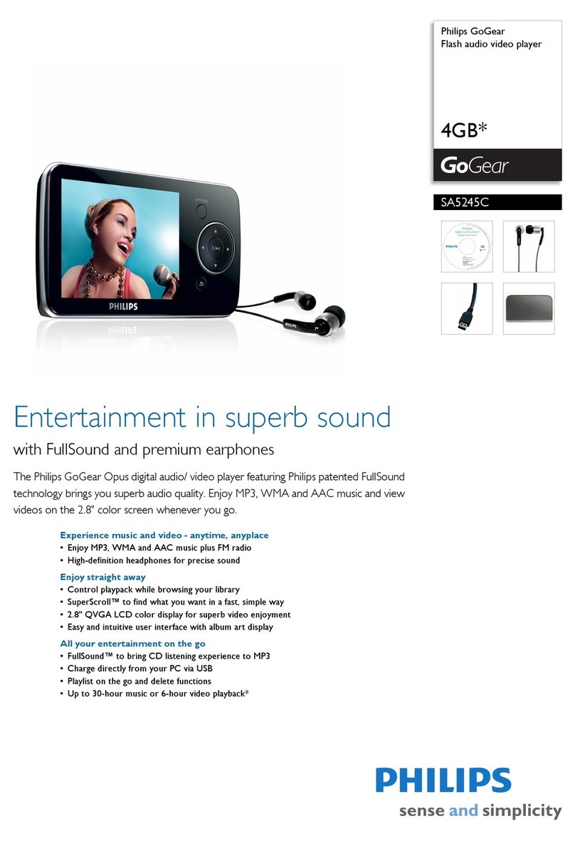 Philips GoGear SA5245C User manual