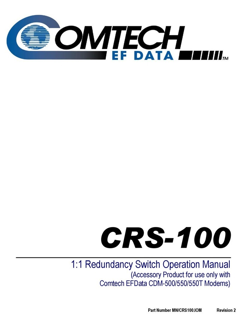 Comtech EF Data CRS-100 User manual