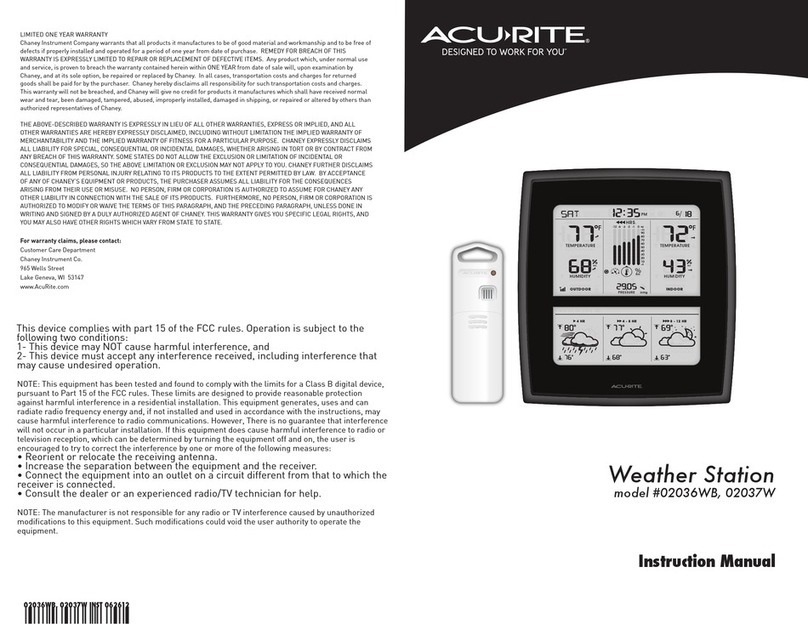 ACU-RITE 02036WB instruction manual