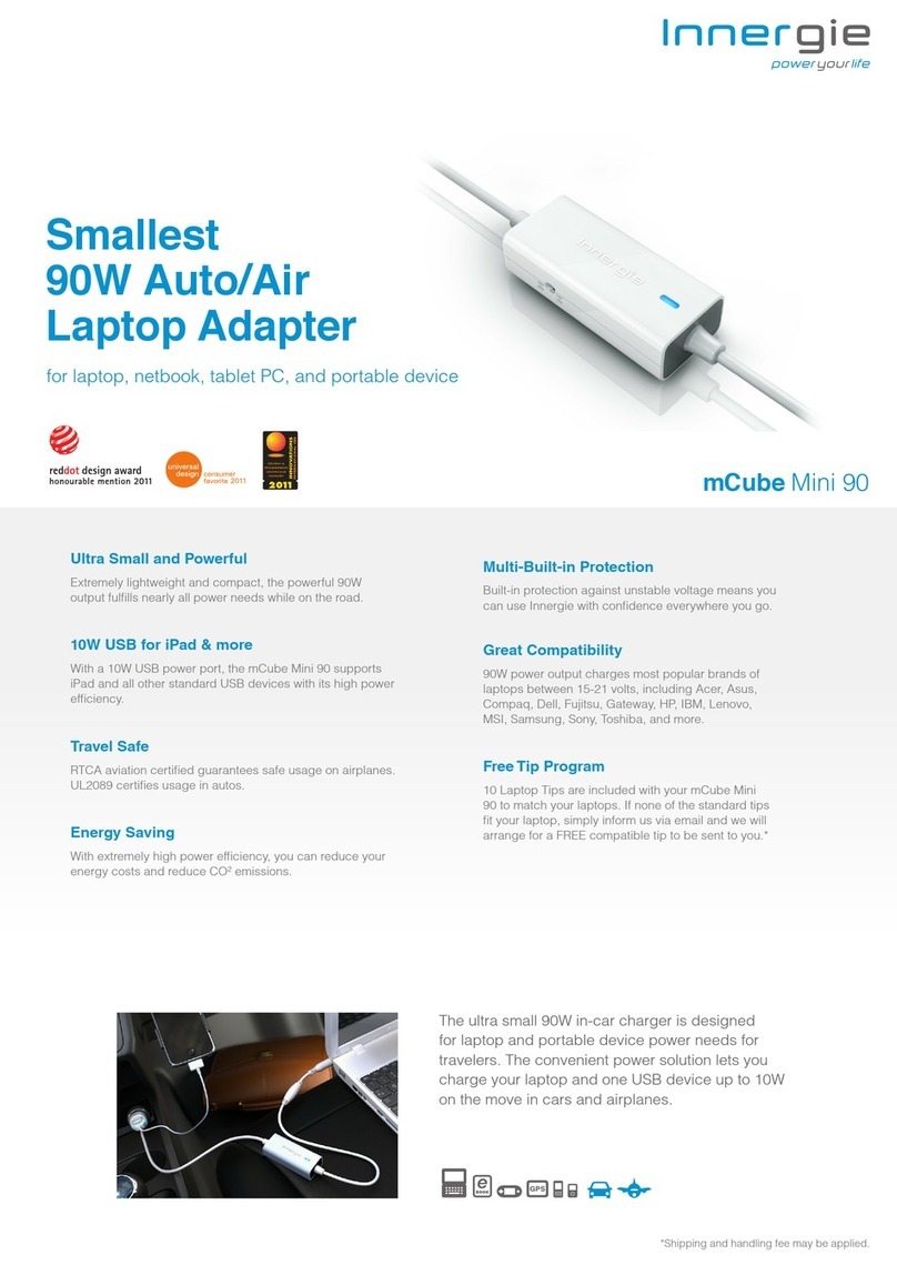 Innergie mCube Mini 90 Brochure & specs