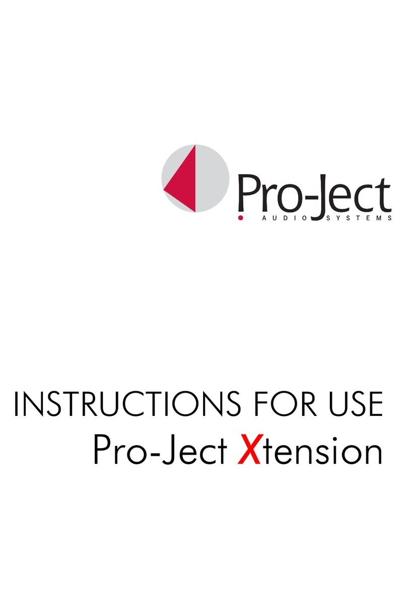 Pro-Ject Audio Systems Xtension User manual