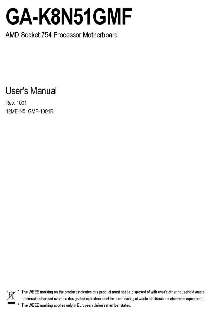 Gigabyte GA-K8N51GMF User manual