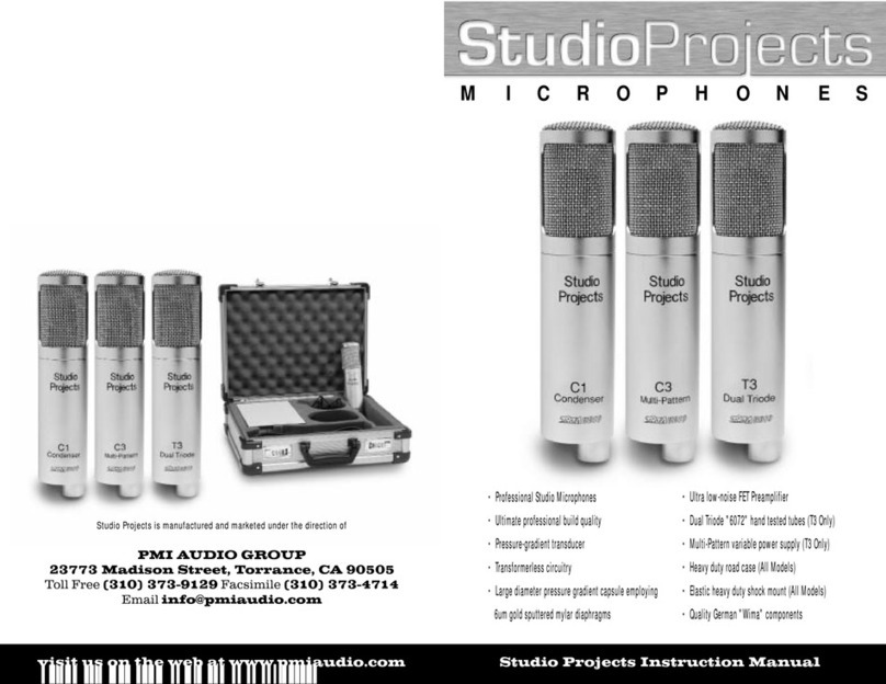 STUDIO PROJECTS Studio Projects User manual