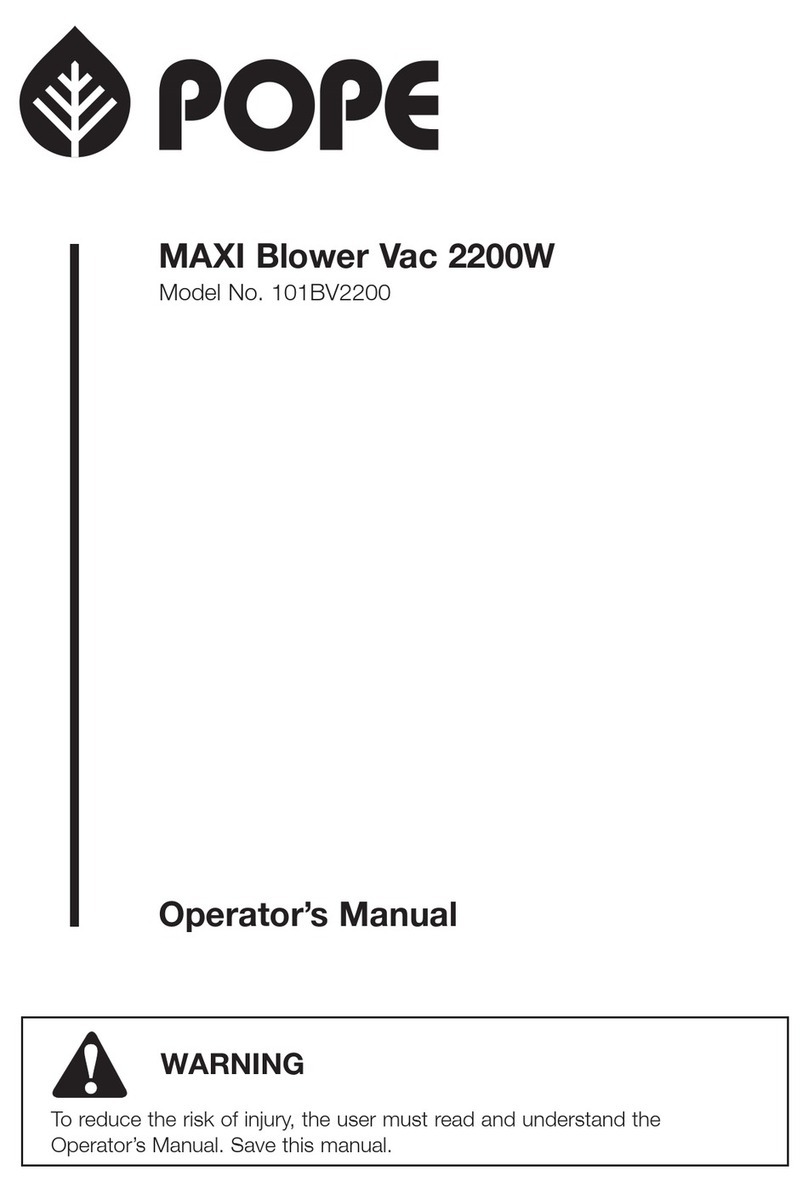 Pope 101BV2200 Operator's manual