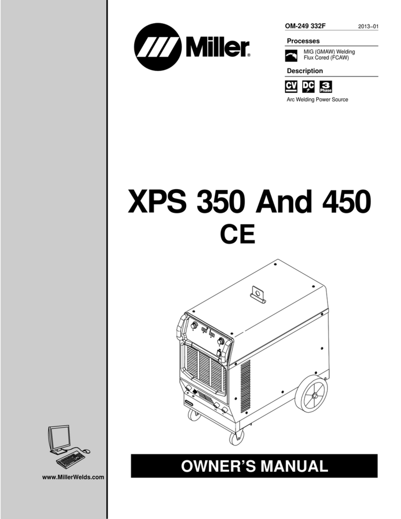 Miller XPS 350 owner's manual