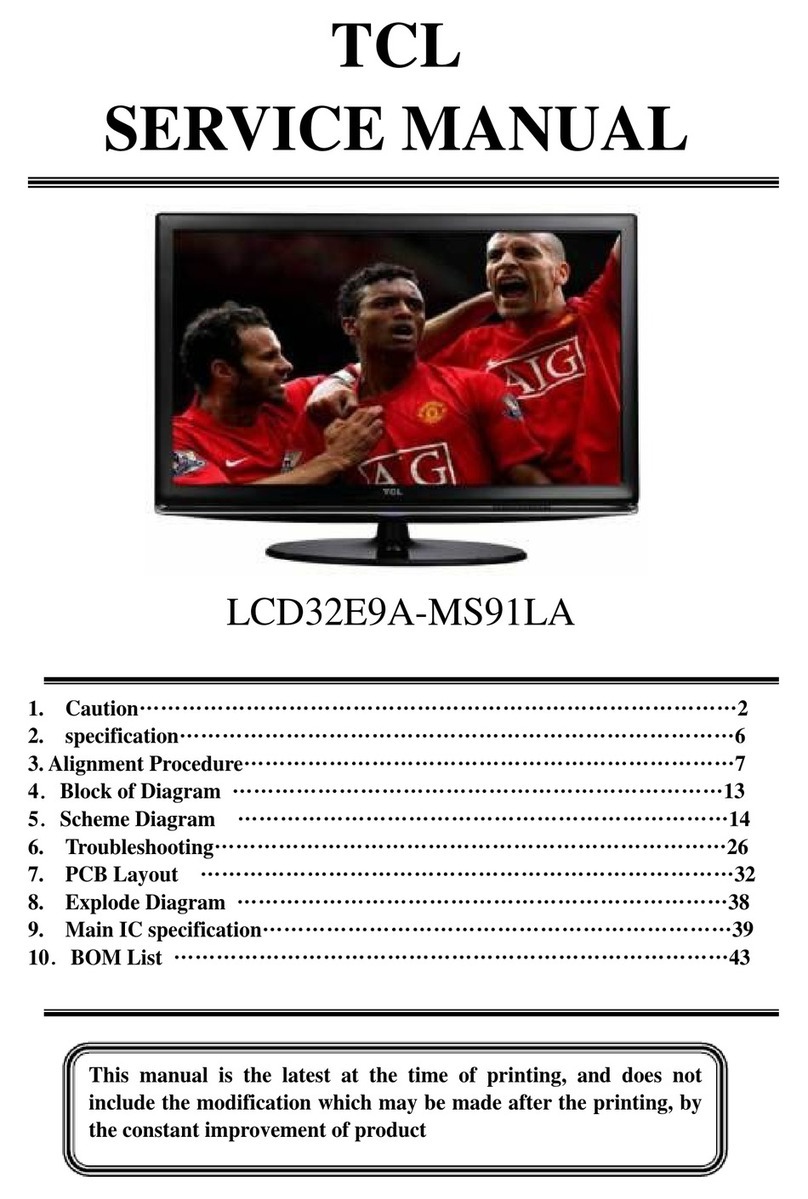 TCL LCD32E9A-MS91LA User manual