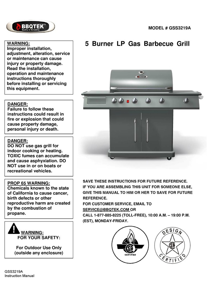 BBQ GSS3219A User manual