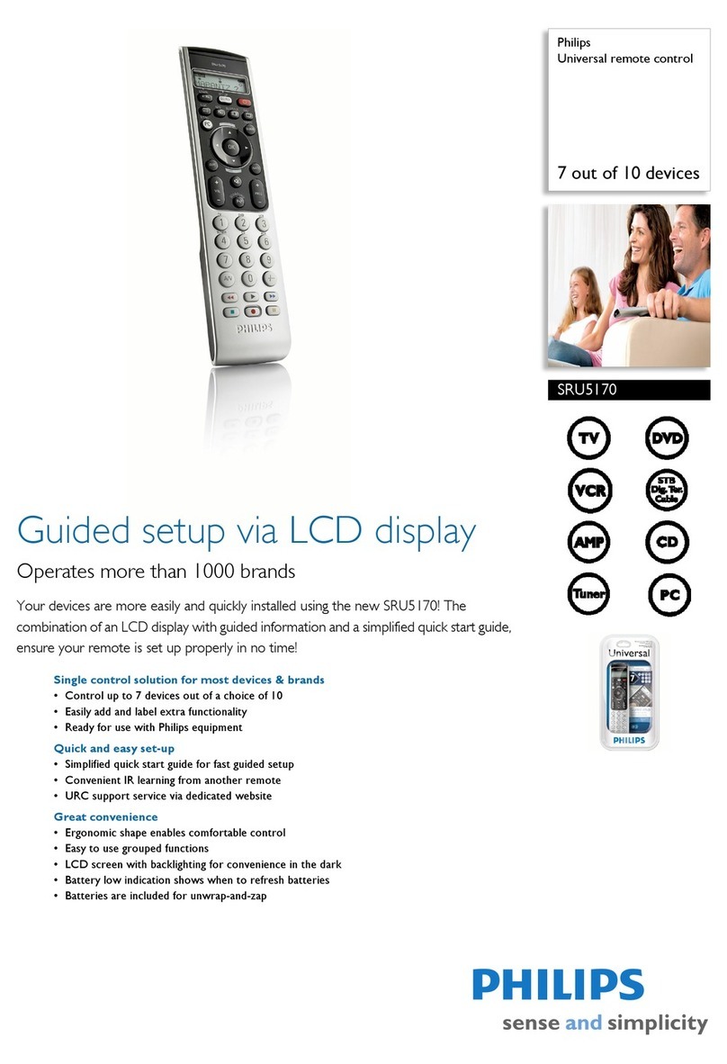 Philips SRU 5170 User manual Philips SRU 5170 User manual