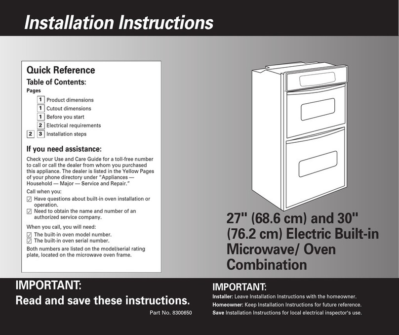 Whirlpool 27' installation instructions