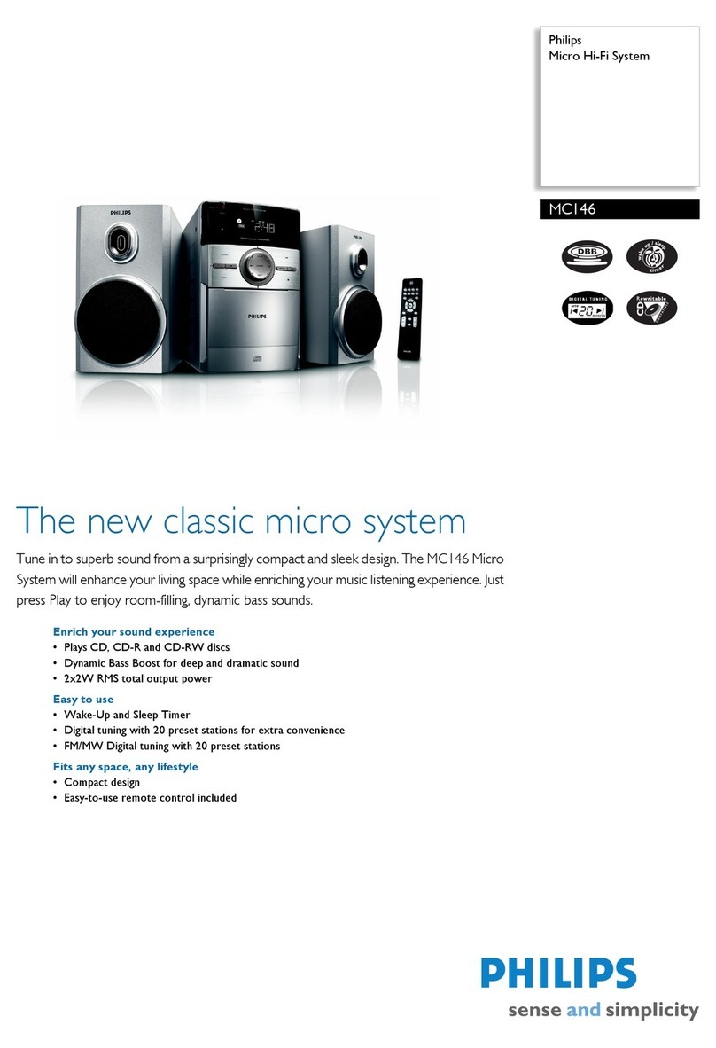 Philips MC146 User manual