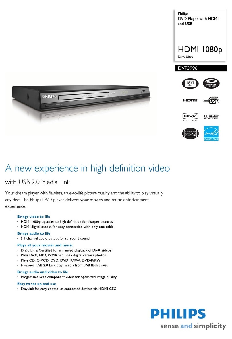 Philips DVP3996 User manual