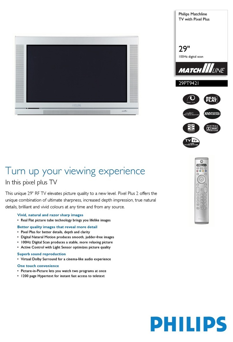 Philips Matchline 29PT9421 User manual