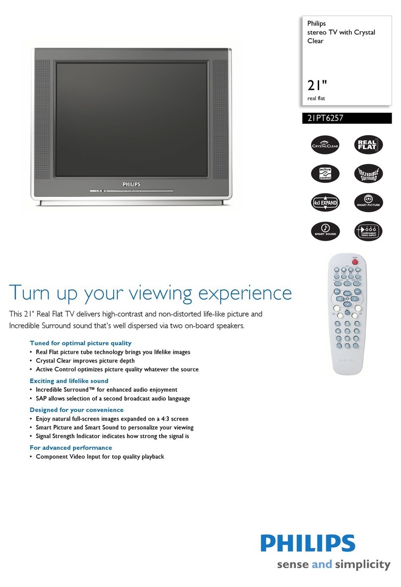 Philips 21PT6257 User manual