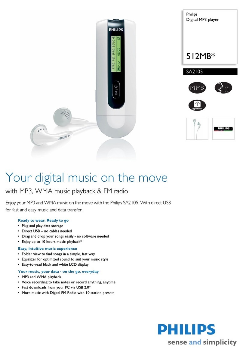 Philips SA2105 User manual