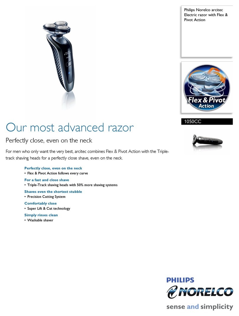 Philips Norelco arcitec 1050CC User manual