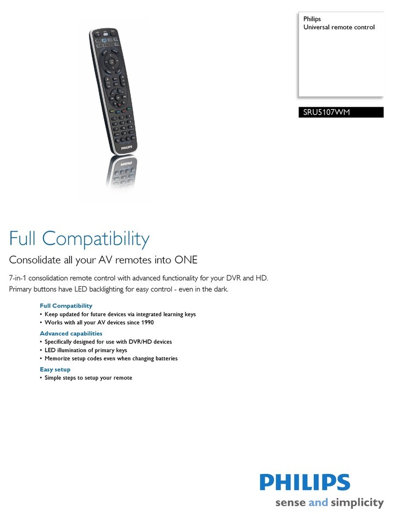 Philips Perfect replacement SRU5107WM User manual