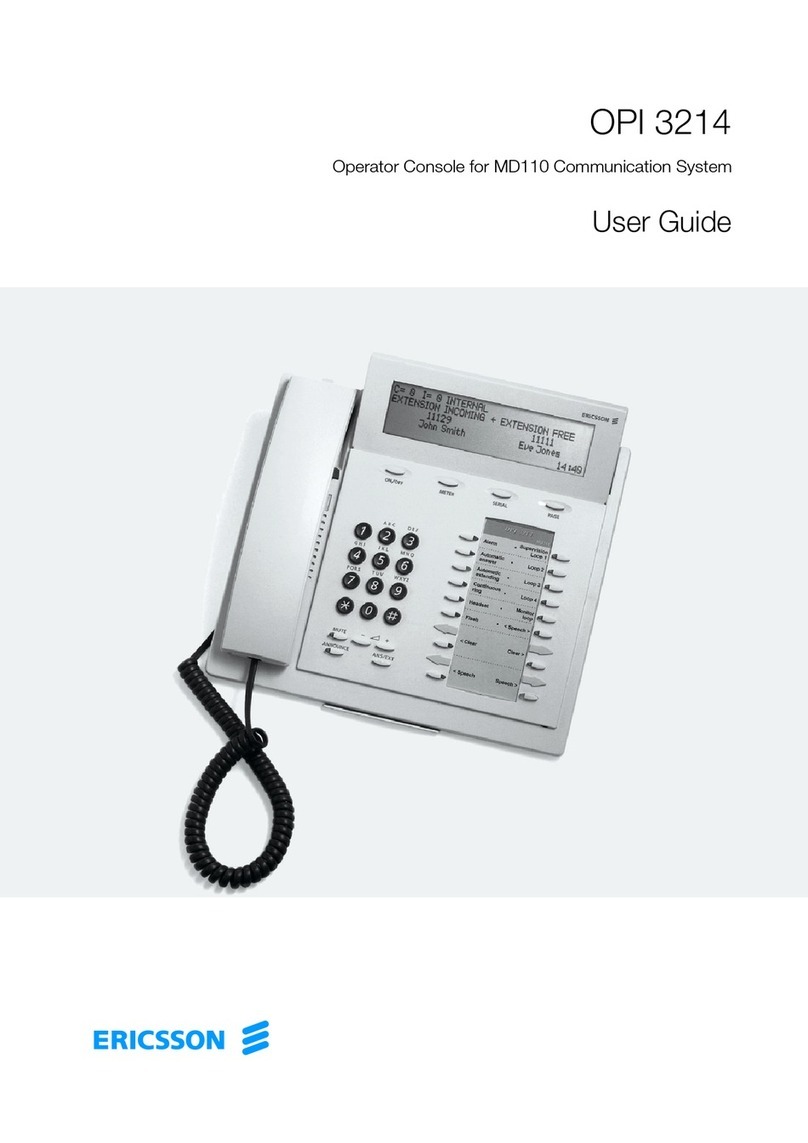 Ericsson OPI 3214 User manual Ericsson OPI 3214 User manual