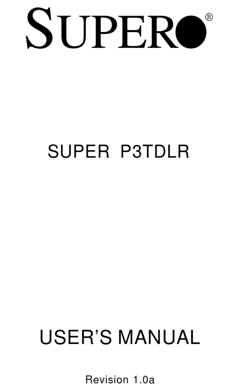 Supero SUPER P3TDLR User manual