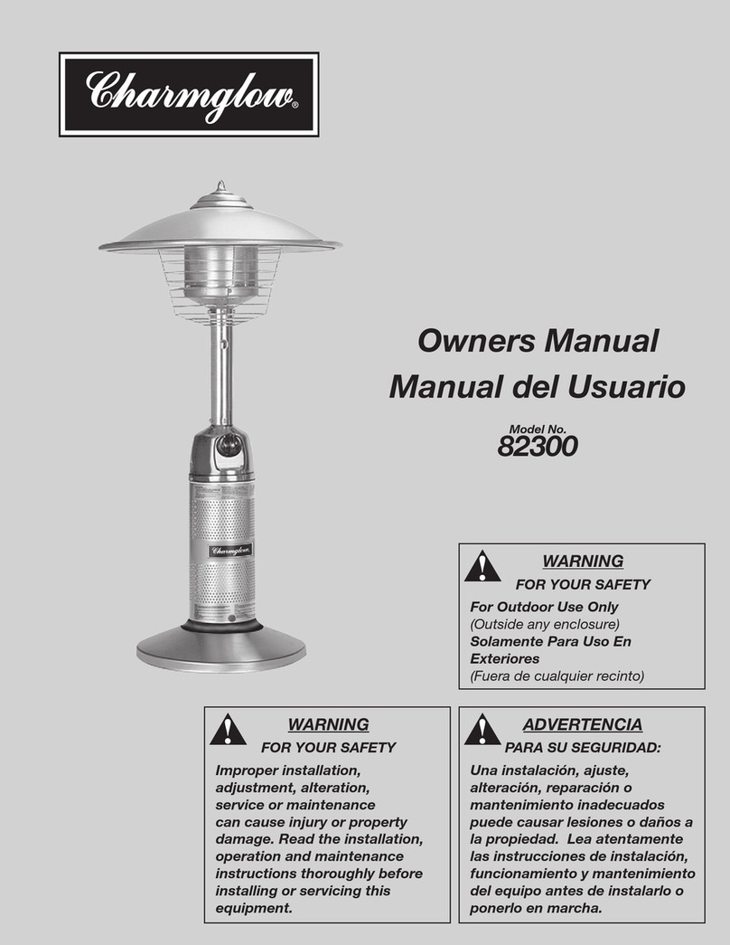 Charmglow 82300 owner's manual