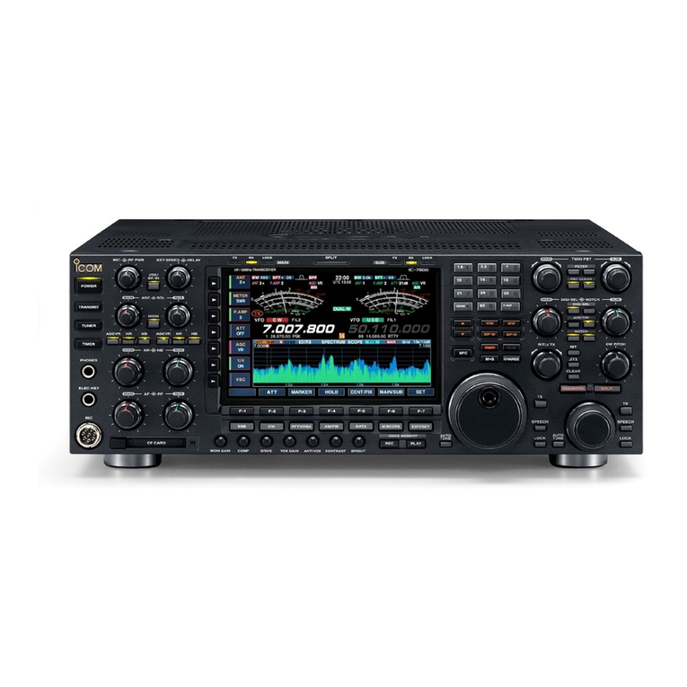 Icom IC-7800 User manual