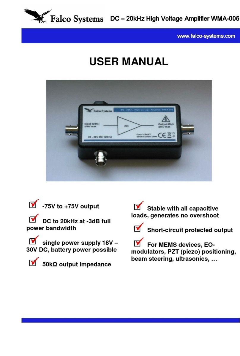 Falco Systems WMA-005 user manual