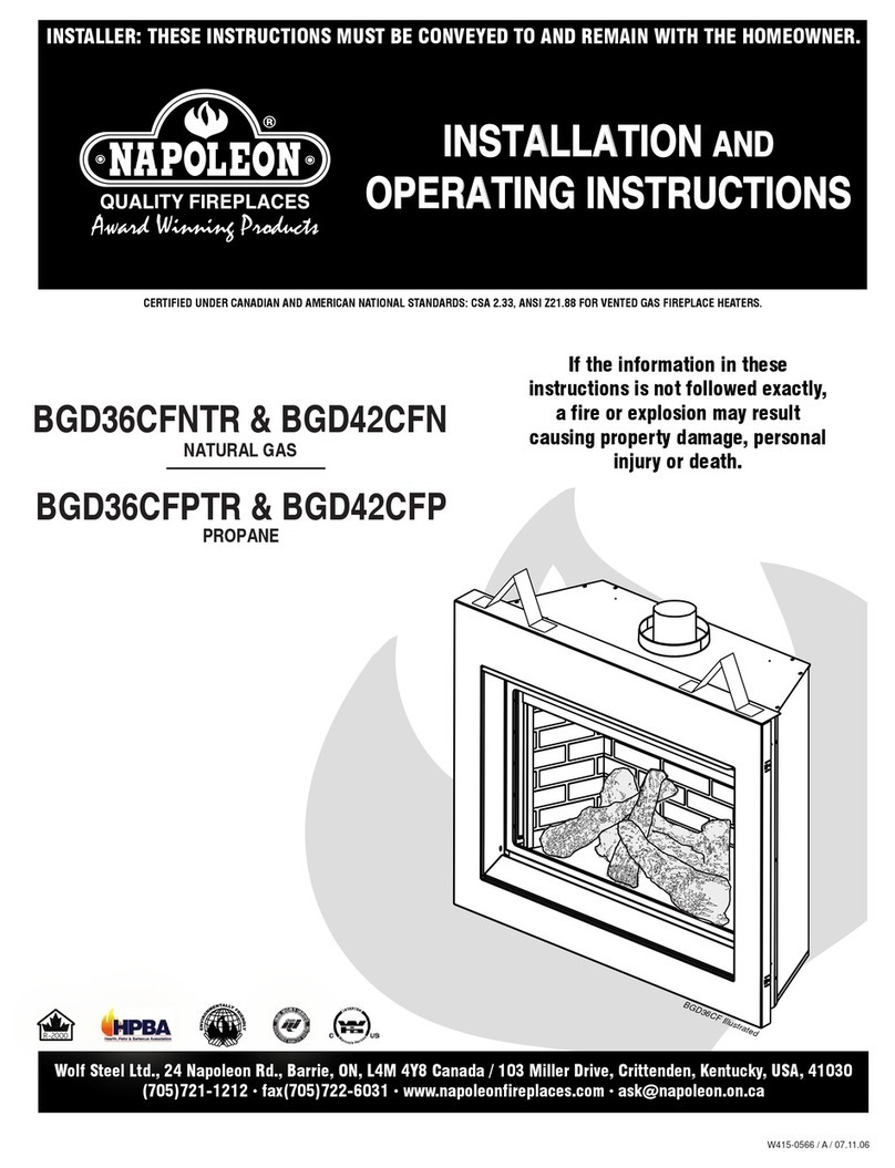 Napoleon BGD36CFNTR User manual