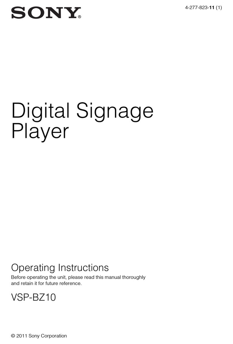 Sony VSP-BZ10 operating instructions