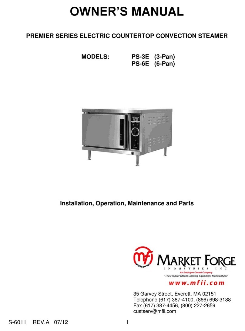 Market Forge Industries Premier PS-3E owner's manual