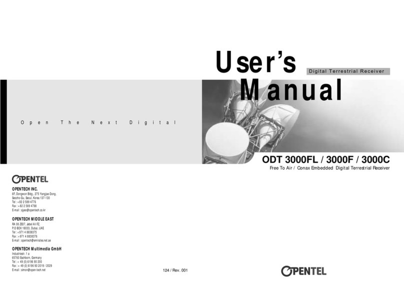 OPENTEL ODT 3000FL user manual