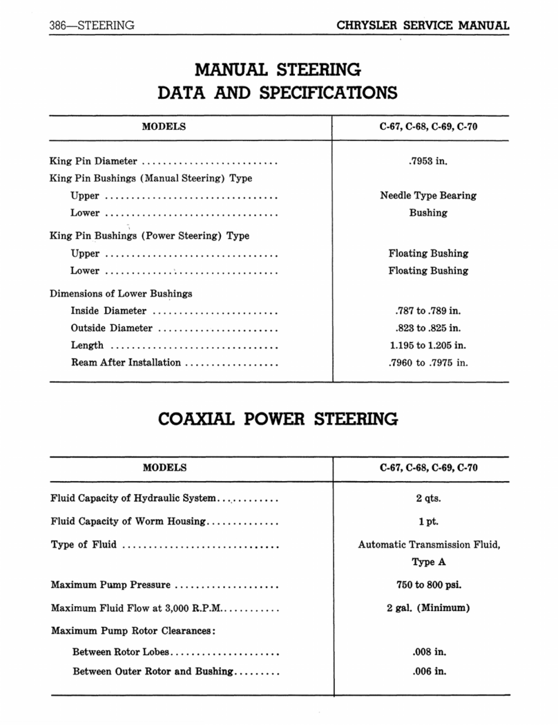 Chrysler C-67 Service manual