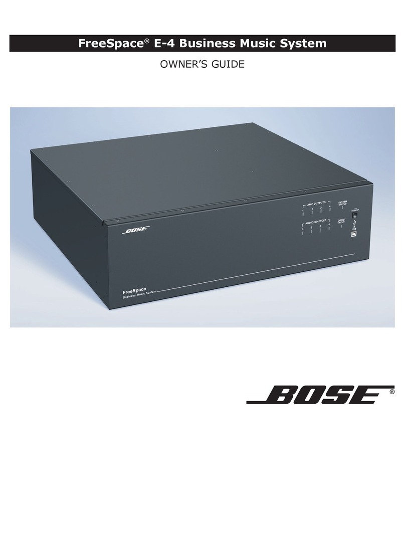 Bose FreeSpace E-4 owner's guide
