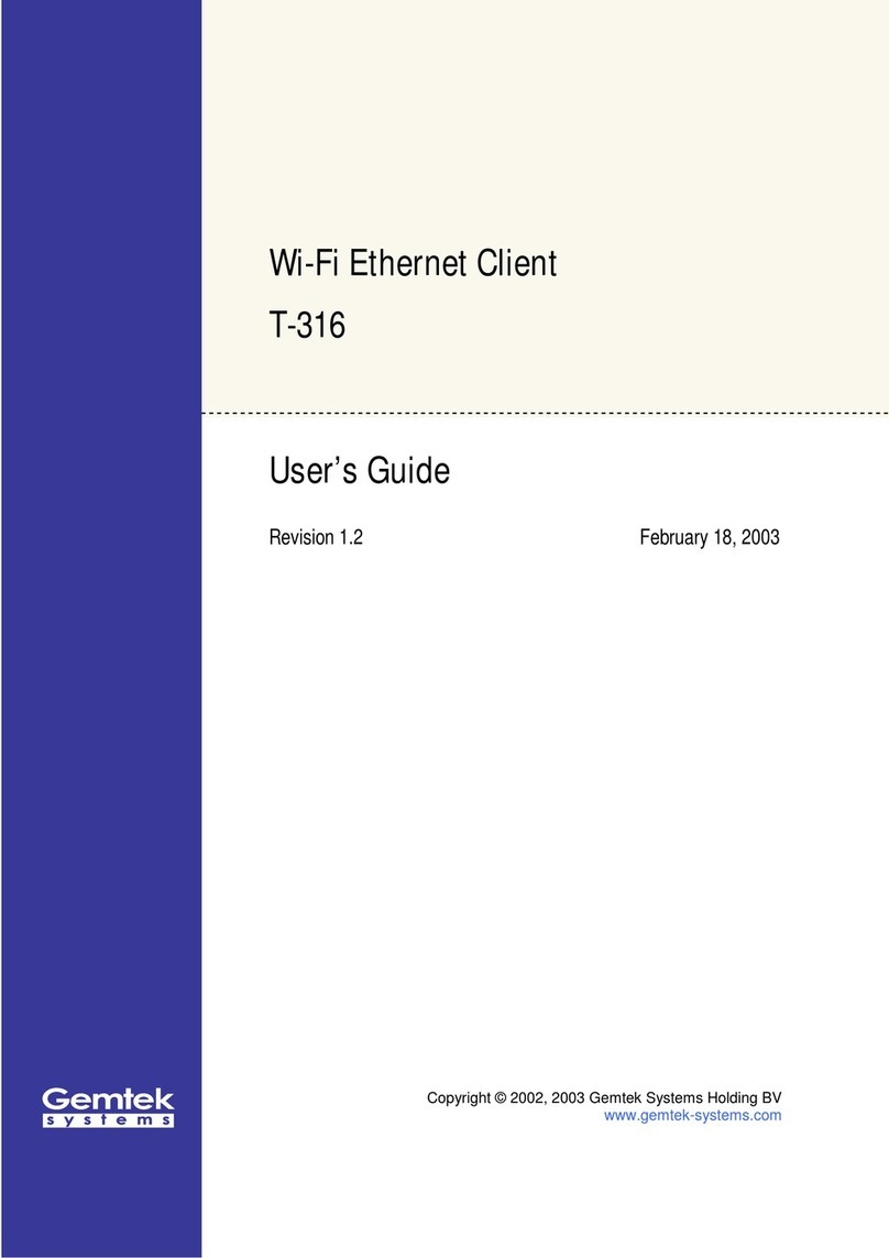 Gemtek Systems T-316 user guide