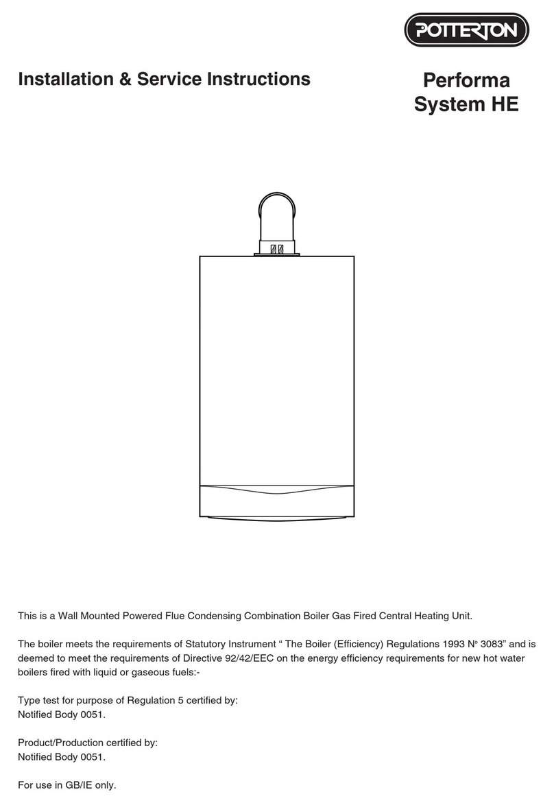 Potterton Performa System 18 HE Installation and maintenance instructions