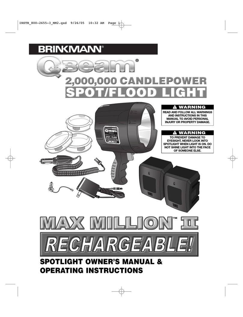 Qbeam Max Million II Owner's manual & operating instructions Qbeam Max Million II Owner's manual & operating instructions