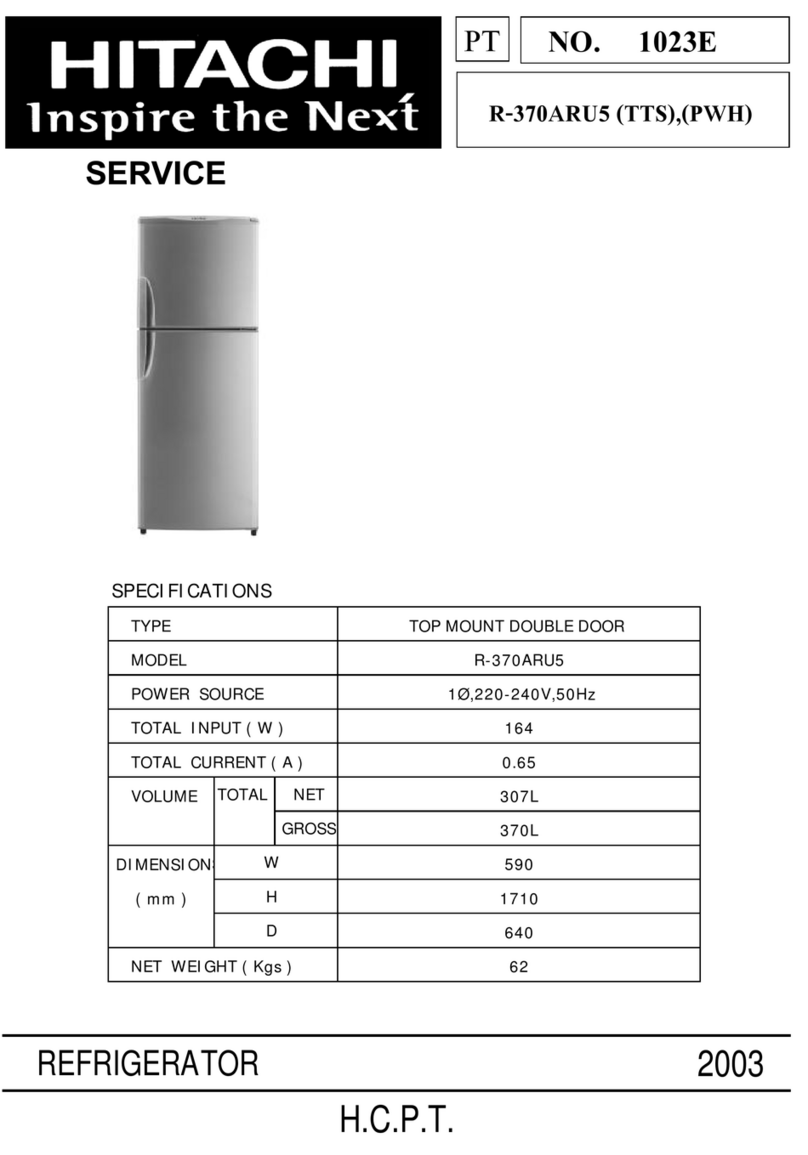 Hitachi R-370ARU5TTS Service manual