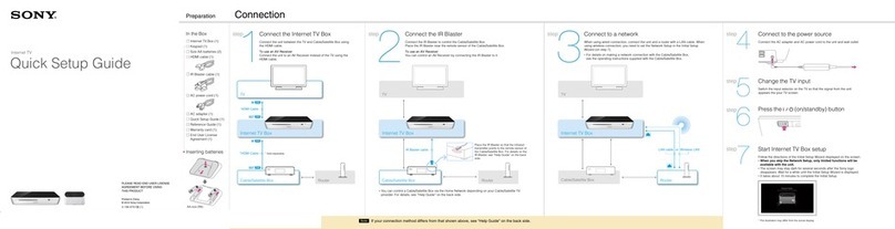 Sony NSZ-GT1 Marketing Quick setup guide