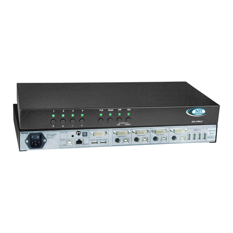 Network Technologies SPLITMUX-DVI-4 Installation and operation manual Network Technologies SPLITMUX-DVI-4 Installation and operation manual