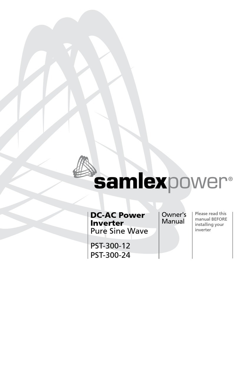Samlexpower PST-300-12 User manual