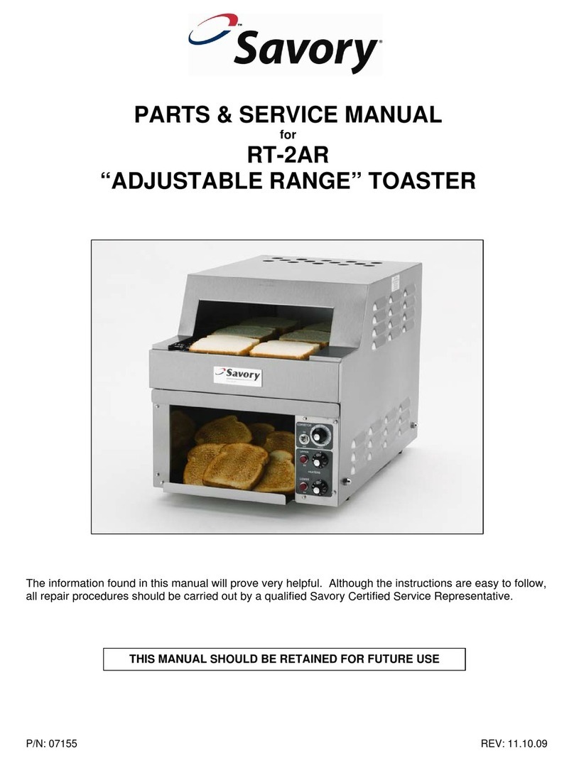 Savory ADJUSTABLE RANGE RT-2AR Quick start guide